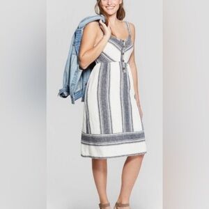 Universal Thread stripes sleeveless jumper dress Small EUC